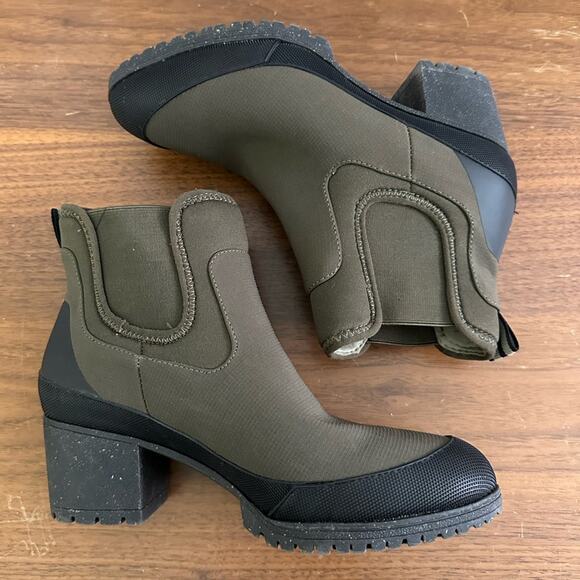 Dr. Scholl's Womens Line Em Up Green Pull On Chelsea Boots Shoes Size 7 - Picture 4 of 8